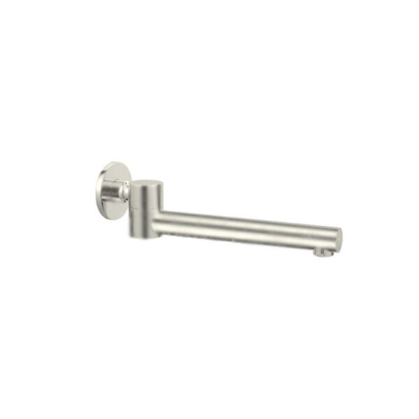 Nero Dolce Wall Mounted Swivel Bath Spout Brushed Nickel