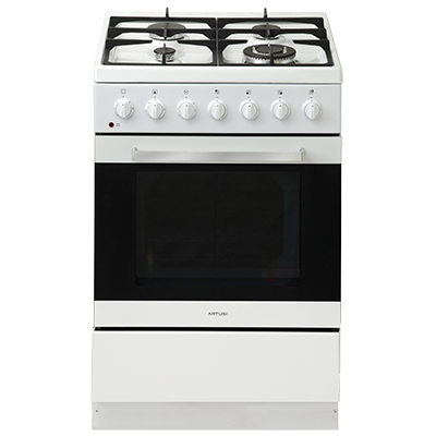 Artusi 60cm Upright with 7 Functions Gas Cooktop Electric Oven White