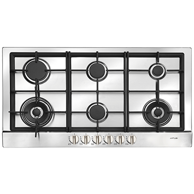 Artusi 90cm 6 Burner Gas Cooktop with Flame Failure Stainless Steel