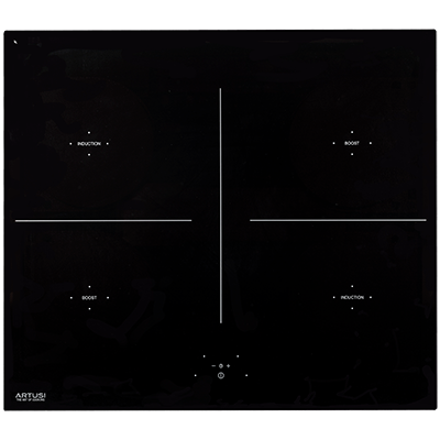 Artusi AID61 60cm 4 Zone Induction Cooktop W/ 2 Boost Functions