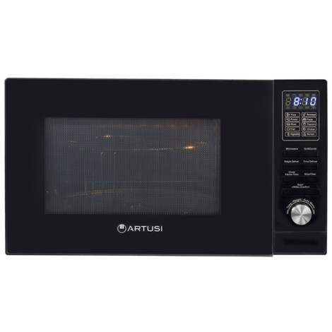 Artusi 25L Freestanding Microwave with Grill Black