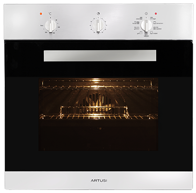 Artusi 60cm 9 Function Built In Oven with Minute Minder Stainless Steel