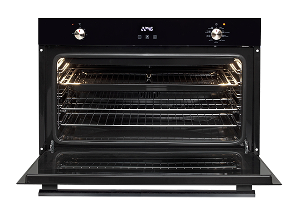 Artusi 90cm Electric Built-In Oven with 9 Function Black Glass
