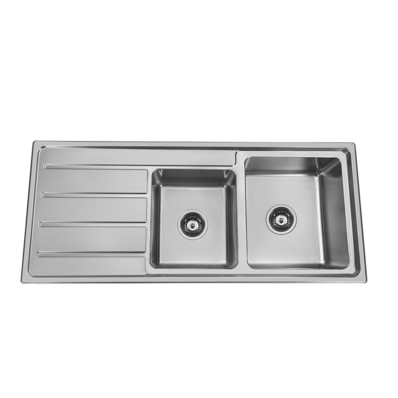 Bad Und Kuche Traditionell 1.75 Bowl Sink 1160 x 500mm 1 Tap Hole Stainless Steel Right Hand Bowl