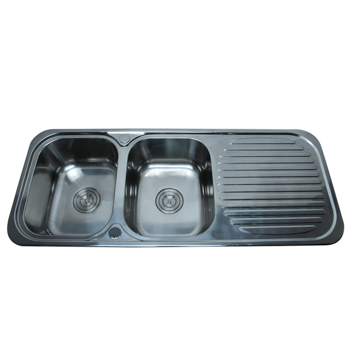Bad Und Kuche Traditionell Double Bowl Sink 1180 x 480mm