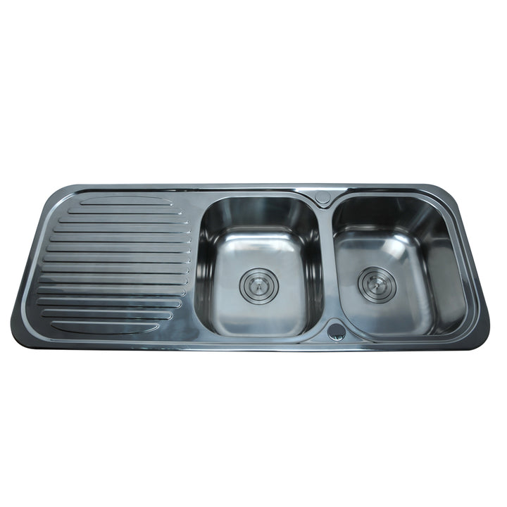 Bad Und Kuche Traditionell Double Bowl Sink 1180 x 480mm