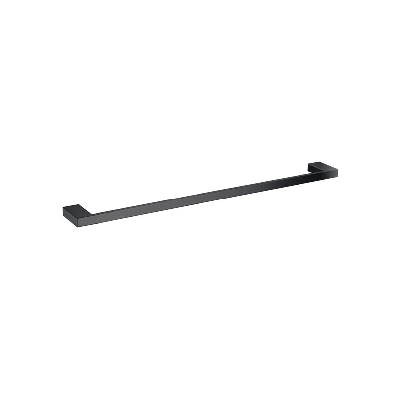 Bad Und Kuche Kompakt Eckig Single Towel Rail 600mm Matt Black