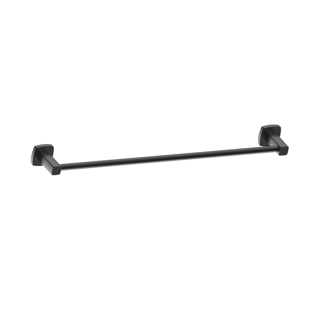 Bad Und Kuche Luxus Single Towel Rail 600mm Matt Black