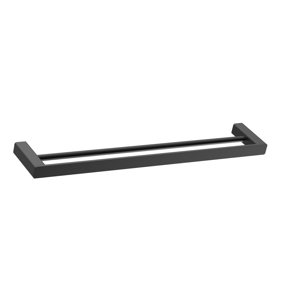 Bad Und Kuche Kasten Double Towel Rail 600mm Matt Black