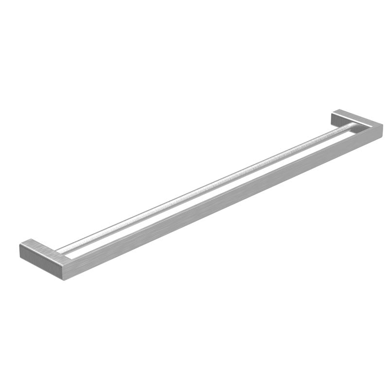 Bad Und Kuche Kasten Double Towel Rail 800mm Brushed Nickel