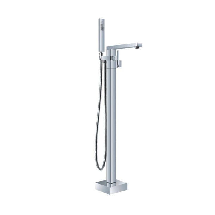 Bad Und Kuche Eckig Floor Bath Mixer with Hand Shower