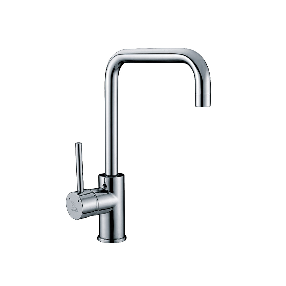 Bad Und Kuche Rund Rectangular Gooseneck Sink Mixer Chrome - BKM202 ...