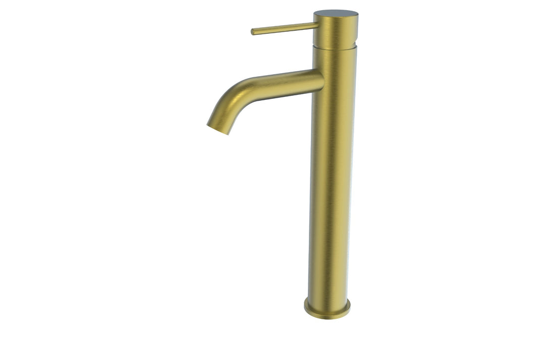 Bad Und Kuche Morgan Rund Tower Basin Mixer Brushed Gold