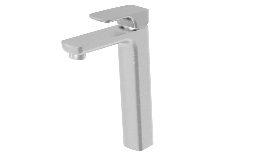 Bad Und Kuche Kompakt Eckig Tower Basin Mixer Brushed Nickel