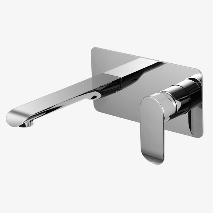Bad Und Kuche Oval Wall Mixer With Spout
