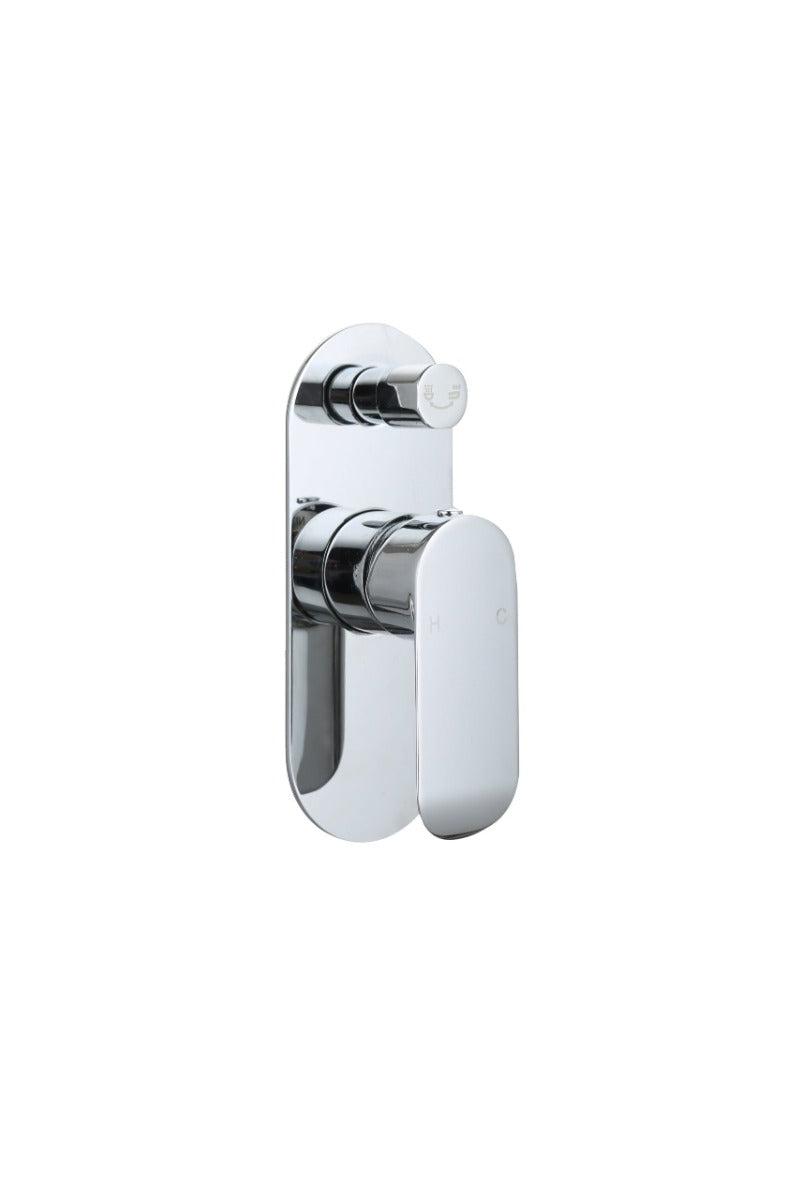 Bad Und Kuche Oval Shower Diverter Mixer Chrome