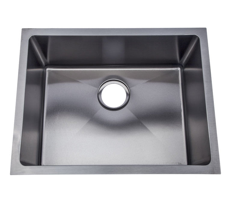 Bad Und Kuche Arcko Lux Under / Overmount Single Bowl Sink Matt Black