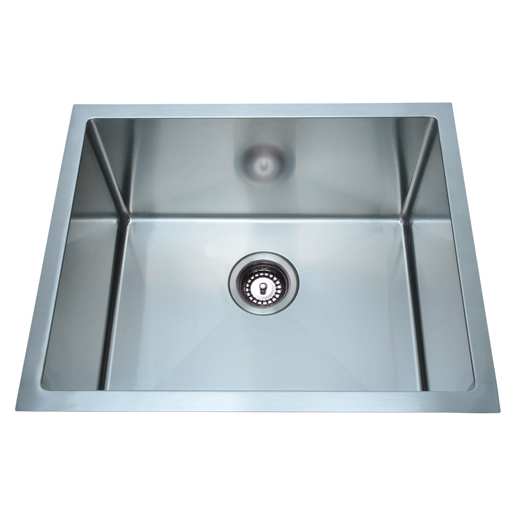 Bad Und Kuche Arcko Lux Under / Overmount Single Bowl Sink Stainless Steel