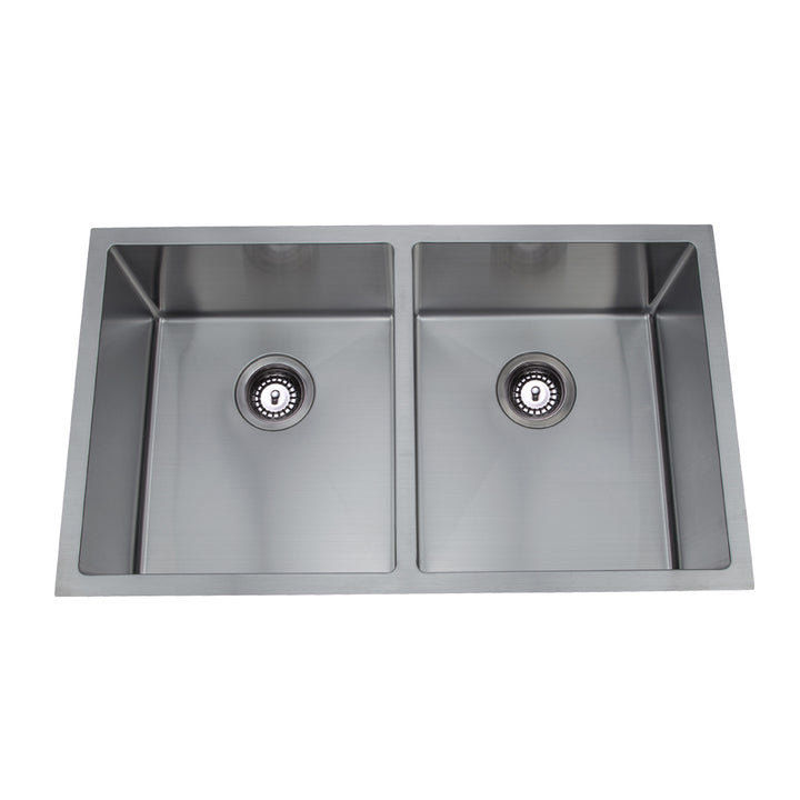 Bad Und Kuche Arcko Lux Under / Overmount Double Bowl Sink