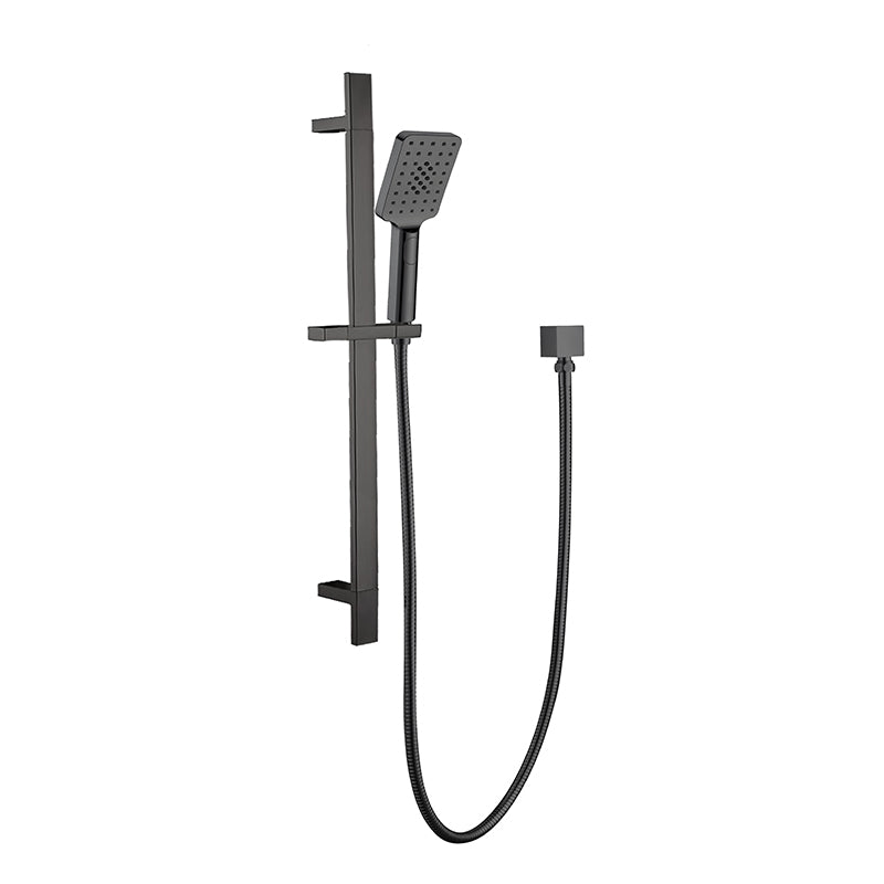 Bad Und Kuche Rund Multifunction Sliding Rail Shower Matt Black