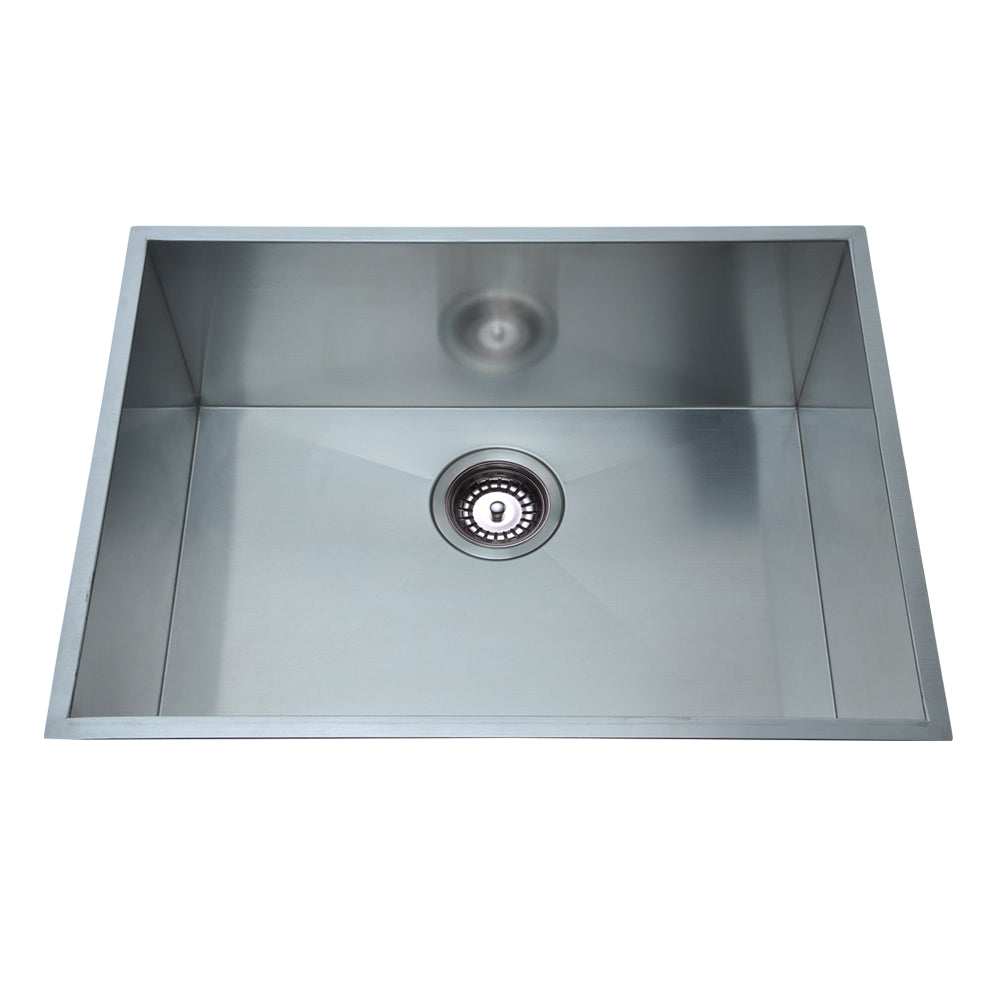 Bad Und Kuche Quad Lux Under / Overmount Single Sink Stainless Steel