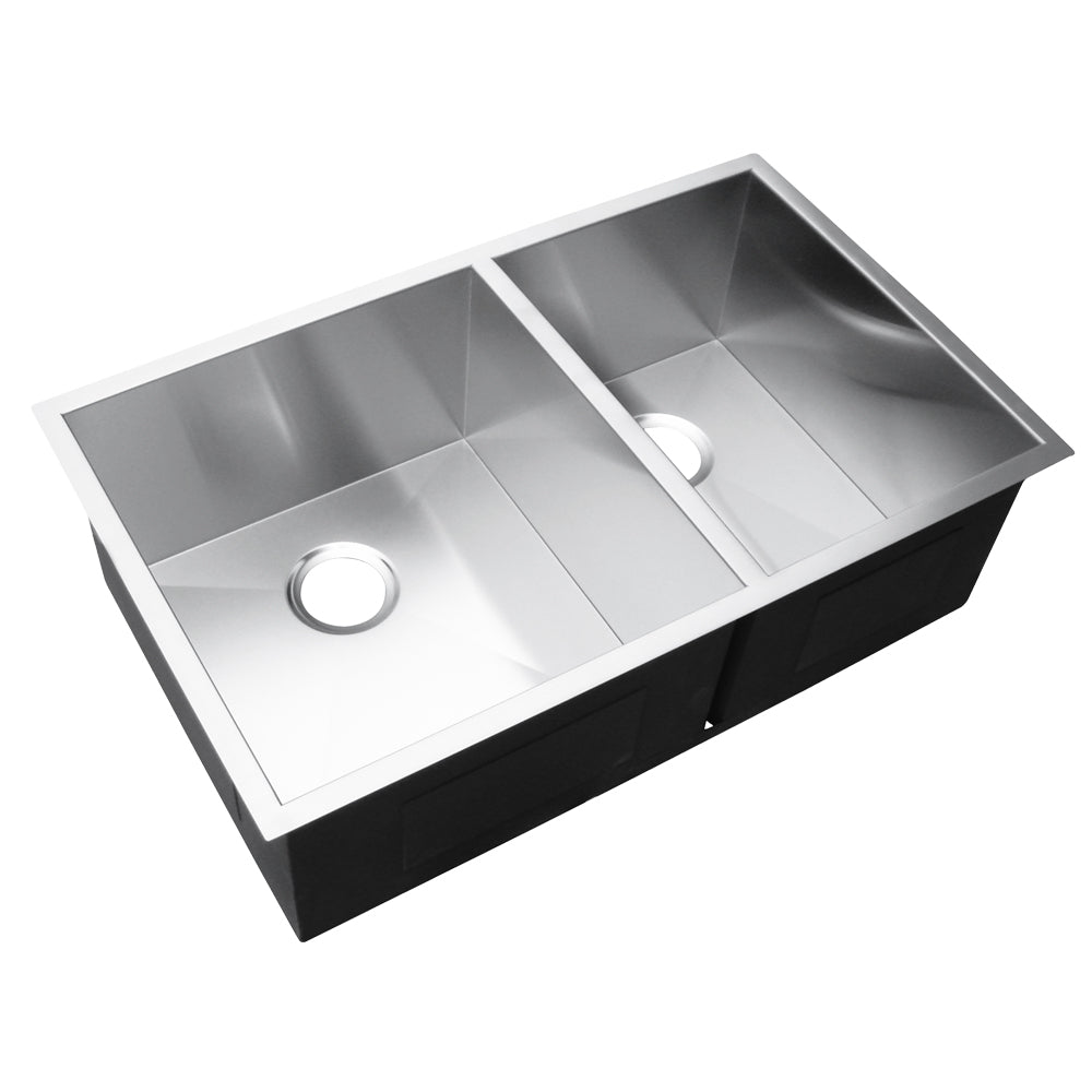 Bad Und Kuche Quad Lux Under / Overmount 1.5 Bowl Sink Stainless Steel