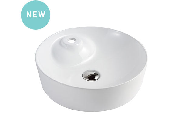 Decina Caval Counter Top Basin 440 Round 1 Tap Hole