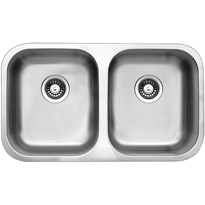 Artusi Coventry Double Bowl Sink Universal 0 Tap Hole
