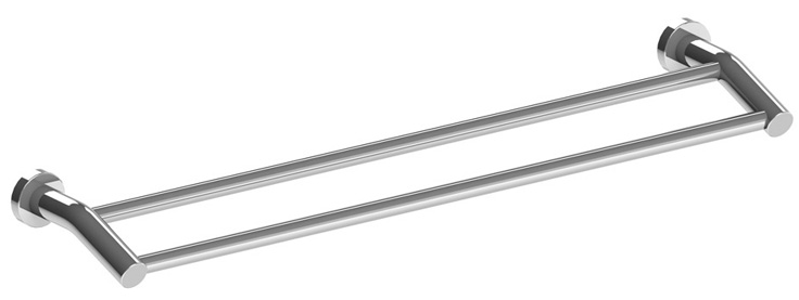 Bad Und Kuche Trade Double Towel Rail 600mm Chrome