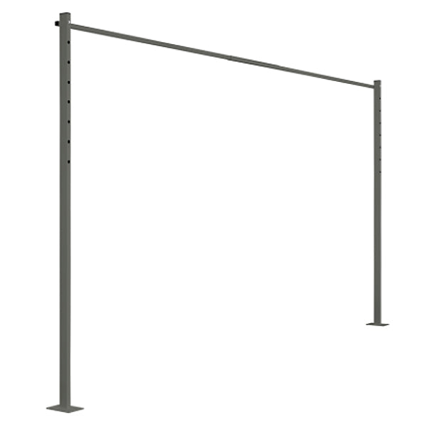 Austral Clotheslines 3.3M Ground Mount Kit Plated - Hard Surface Installation Woodland Grey