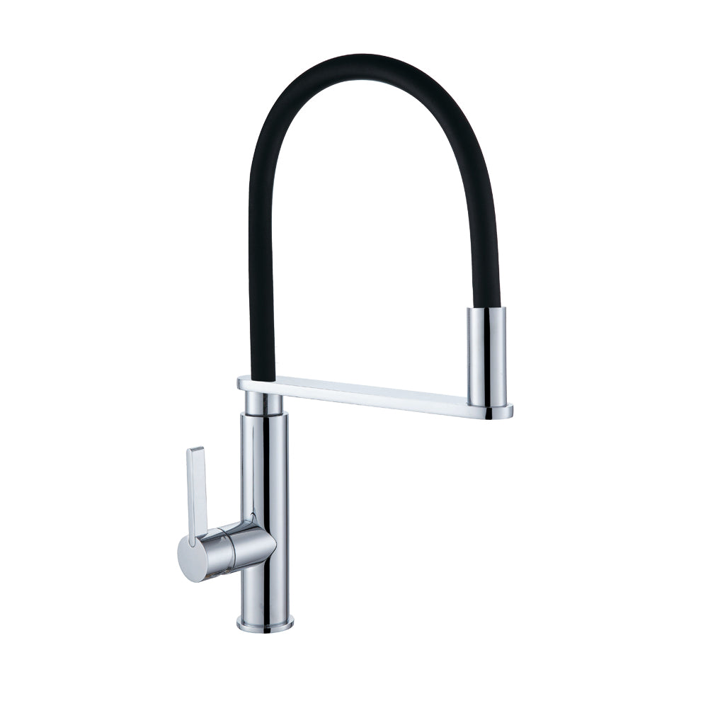 Bad Und Kuche Kitchen Designer Pull Out Kitchen Mixer Chrome/Black