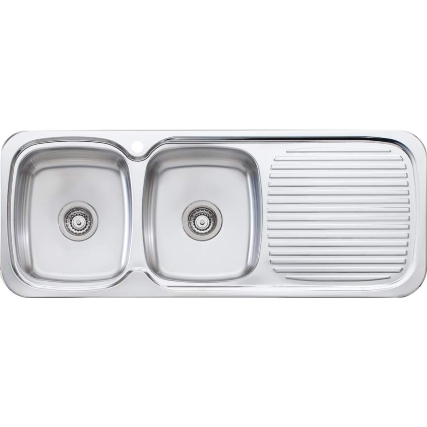 Oliveri Lakeland LL156 Sink 1200mm Double Left Hand Bowl