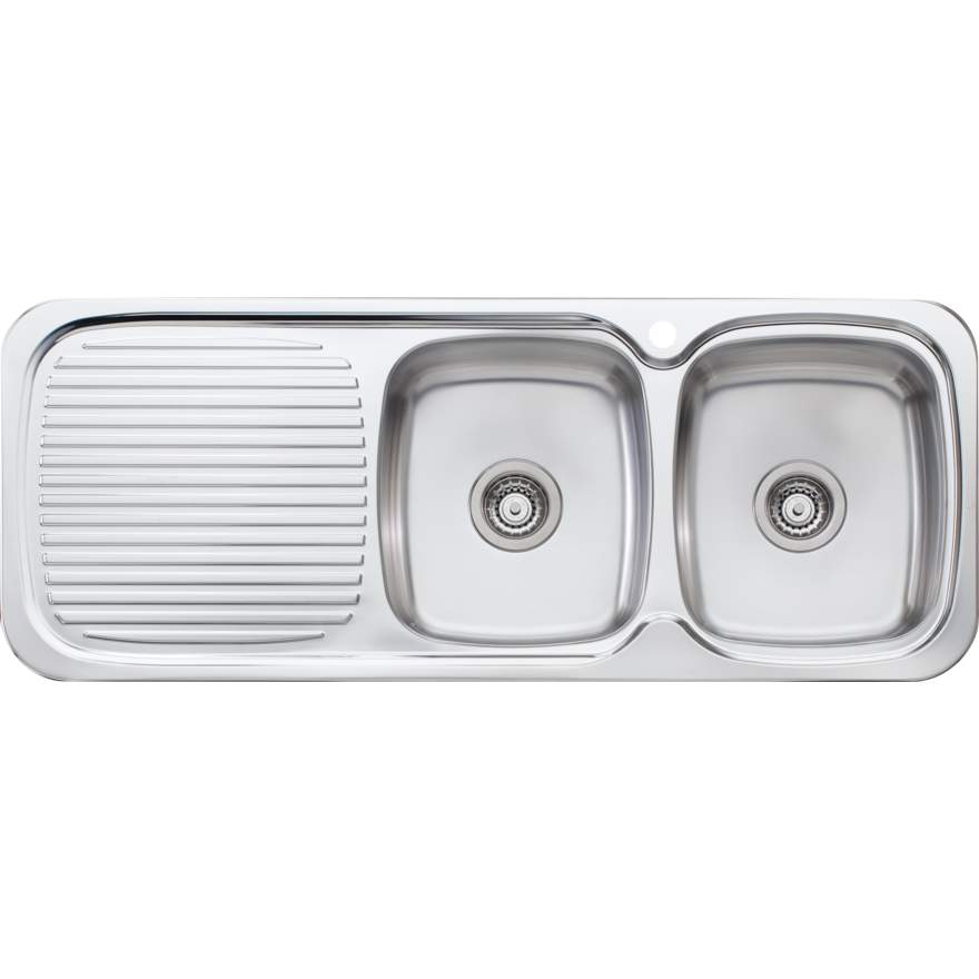 Oliveri Lakeland LL157 Sink 1200mm Double Right Hand Bowl