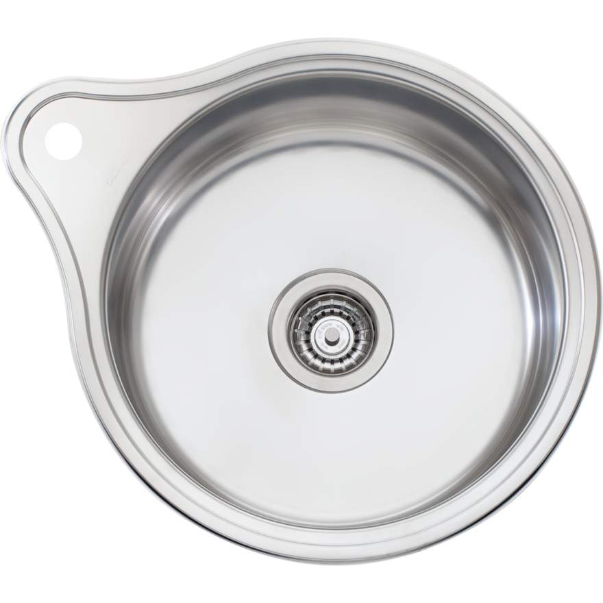 Oliveri Solitaire LR515 Sink 490mm Ext Round Bowl