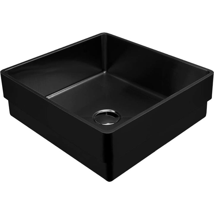 Oliveri Milan MI50BK Rectangular Stainless Steel Black Basin