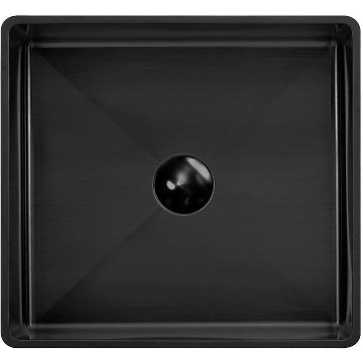 Oliveri Milan MI50BK Rectangular Stainless Steel Black Basin