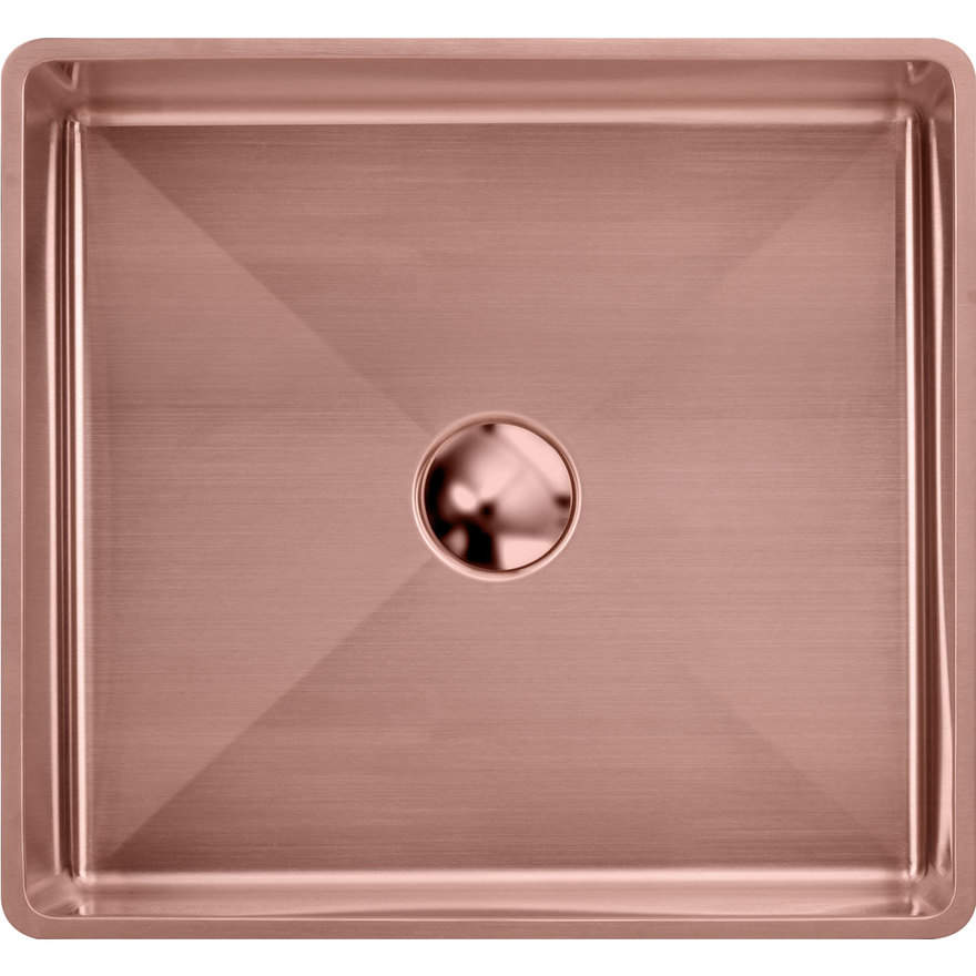 Oliveri Milan MI50CU Rectangular Stainless Steel Copper Basin