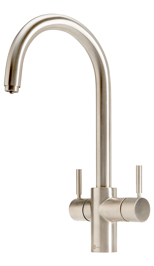 InSinkErator Multitap 3N1 J Shape Brushed Steaming Hot Water Tap