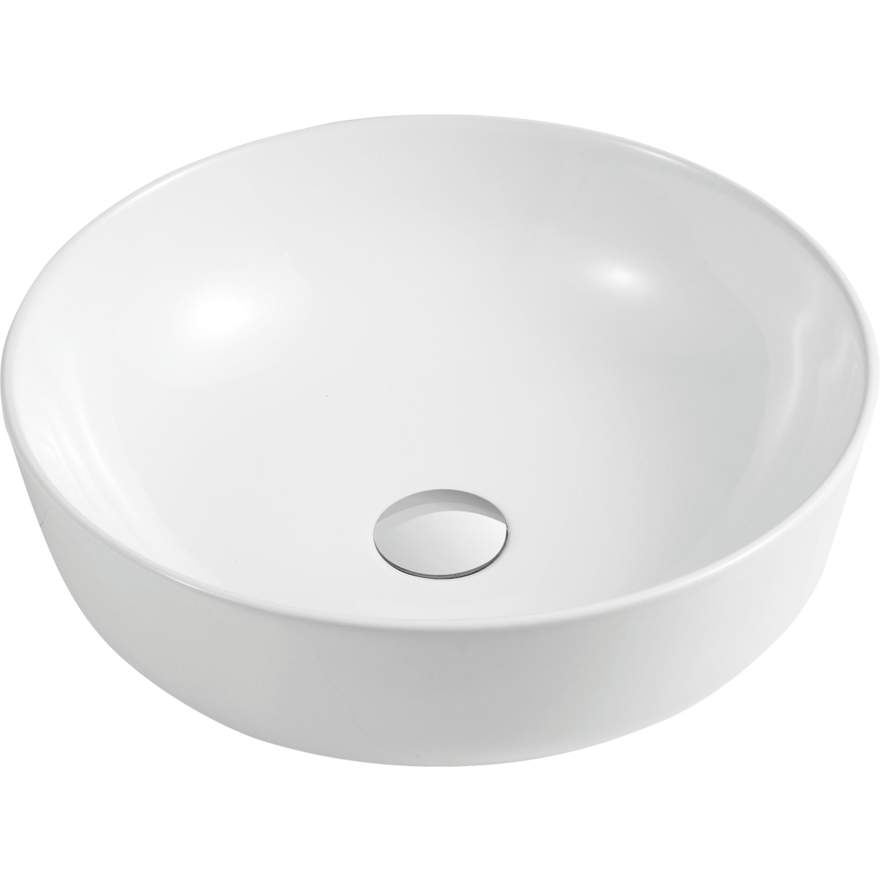 Oliveri Naples Circular Basin White