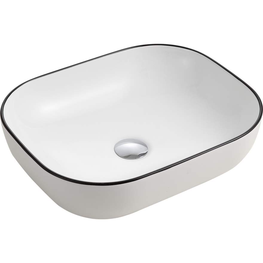 Oliveri NA7115B Naples Counter Top Basin Black Line