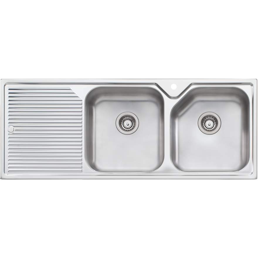 Oliveri Nu-Petite NP672 1 Tap Hole Sink 1250mm Right Hand Bowl