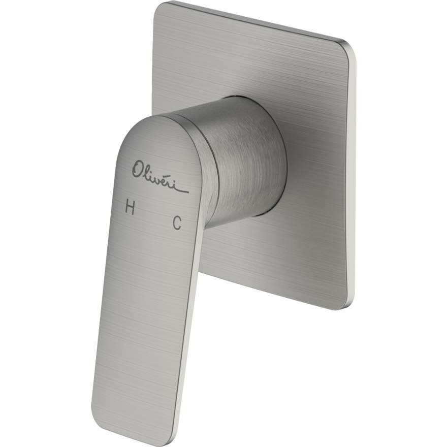 Oliveri Paris Wall Mixer Brushed Nickel