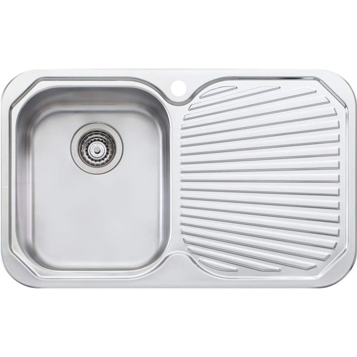 Oliveri Petite PE321 Sink 770mm Left Hand Bowl No Tap Hole