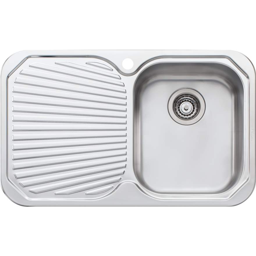 Oliveri Petite PE322 Sink 770mm Right Hand Bowl No Tap Hole