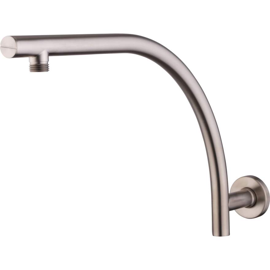 Oliveri Rome Shower Arm Round Brushed Nickel