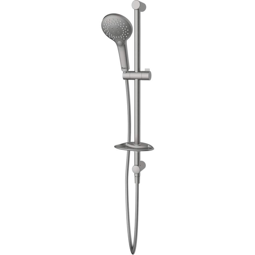 Oliveri Rome Shower Rail Set Brushed Nickel