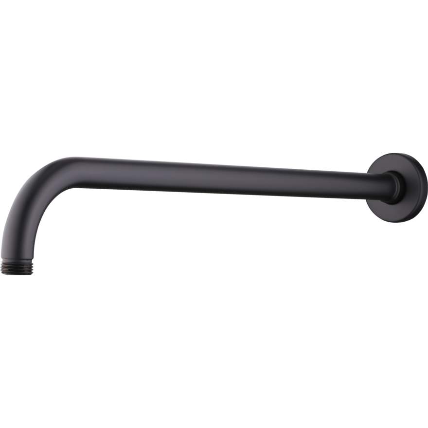 Oliveri Rome Angled Wall Arm Round Matt Black