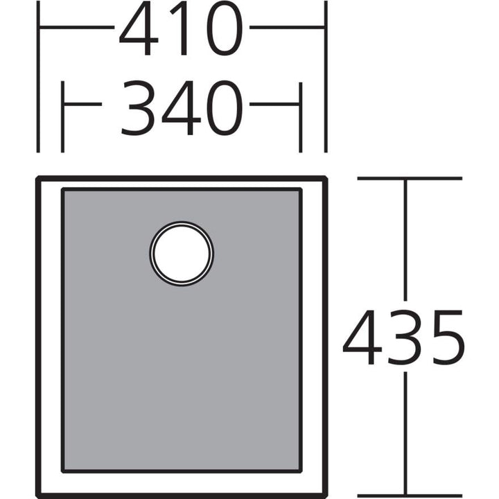 Oliveri Santorini ST-BL1530U Sink Std Bowl Undermount