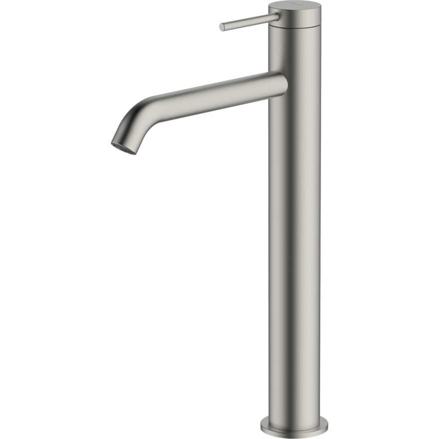 Oliveri Venice Curved Brushed Nickel Tower Basin Mixer